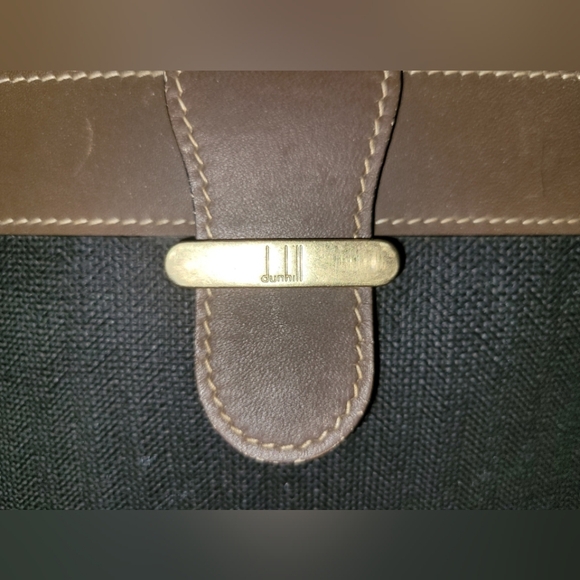 Dunhill Men's Black and Brown Leather Trim Bag - Picture 6 of 8